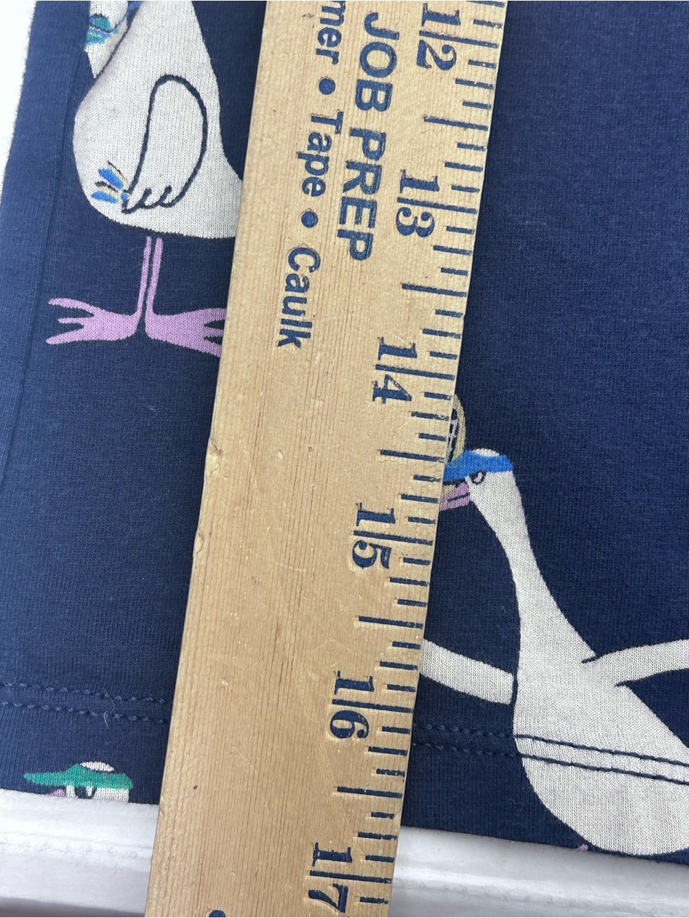 Navy Blue Kids Tee with Playful Seagull Print size 7/8 - Picture 6 of 8